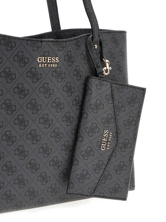 Torebka shopper z saszetką GUESS BRENTON HWLG96