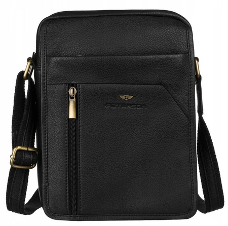 Torba listonoszka męska na ramię skórzana PTN 502-NMD/2946