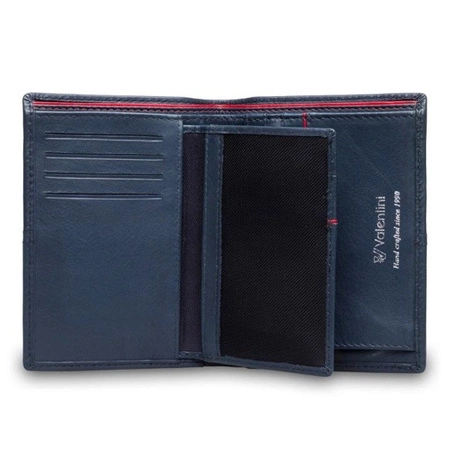 Portfel pionowy męski Valentini Black&Red Diamond 01-154-265