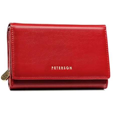 Portfel damski skórzany PETERSON SGN/8478 RED