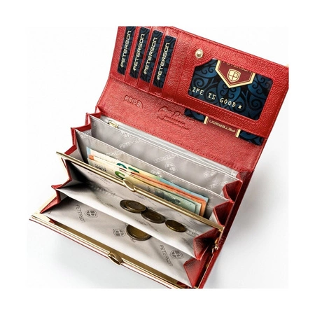 Portfel damski skórzany PETERSON PTN PS401 TDS