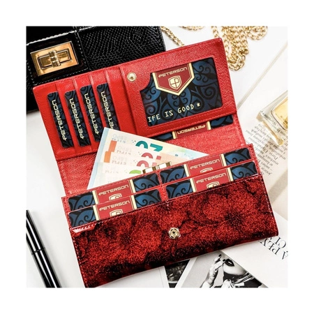 Portfel damski skórzany PETERSON PTN PS401 TDS