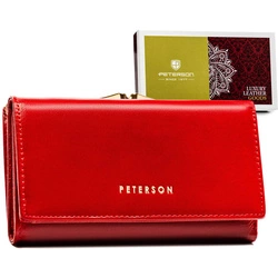 Portfel damski skórzany PETERSON PTN 55020-SGN