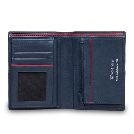 Portfel pionowy męski Valentini Black&Red Diamond 01-154-265