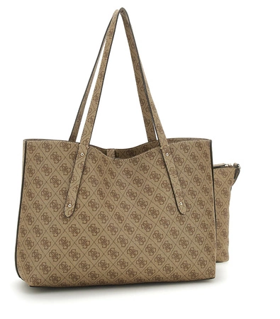 Torebka shopper z saszetką GUESS BRENTON HWLG96