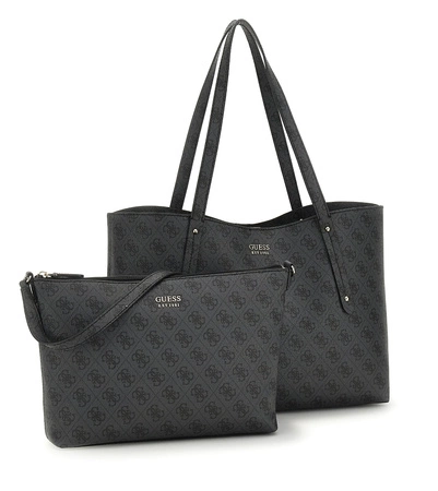 Torebka shopper z saszetką GUESS BRENTON HWLG96
