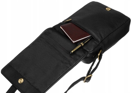 Torba listonoszka męska na ramię skórzana PTN 502-NMD/2946