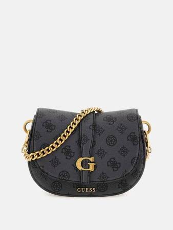 Torebka GUESS Kuba mini logo 4g  HWPA93 CHARCOAL LOGO