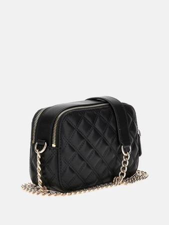 Torebka GUESS crossbody pikowana giully HWQG87 BLACK